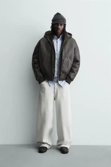 Дубленка из искусственной кожи- Заказать в России