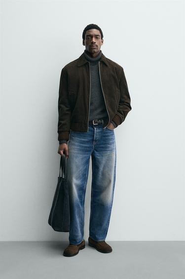 Zara Стеганая куртка из вельвета