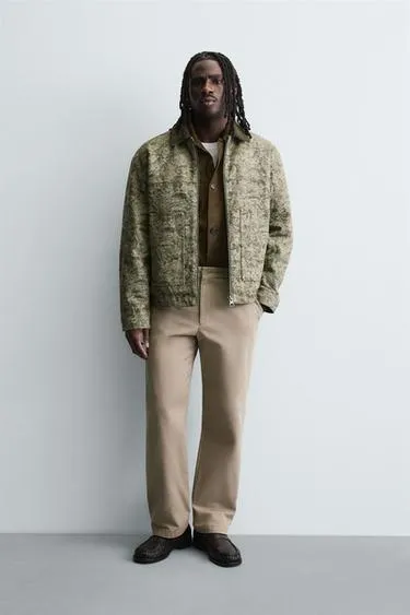 Стеганая куртка JACQUARD с абстрактным узором