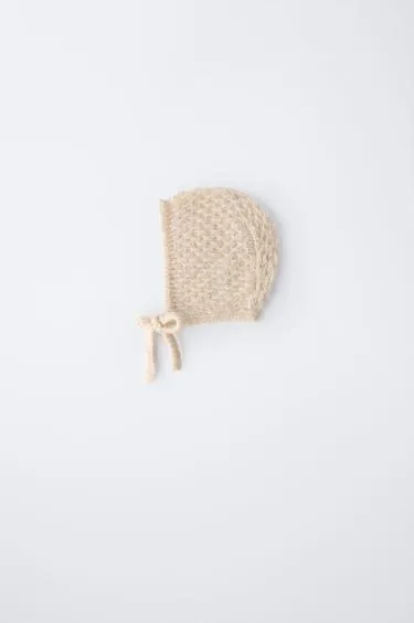 Трикотажный чепчик с шерстью- Заказать в России