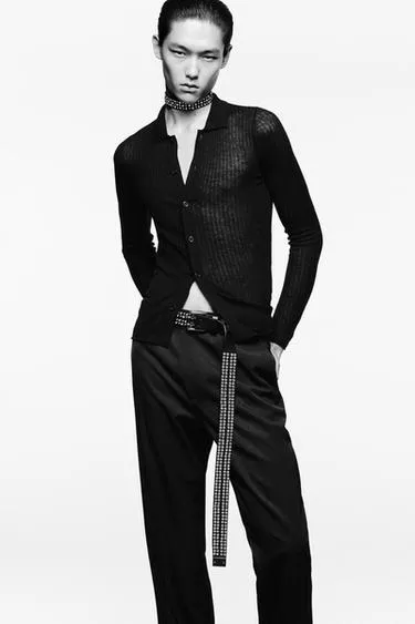 Вязаная рубашка из шерсти и шелка LUDOVIC DE SAINT SERNIN X ZARA