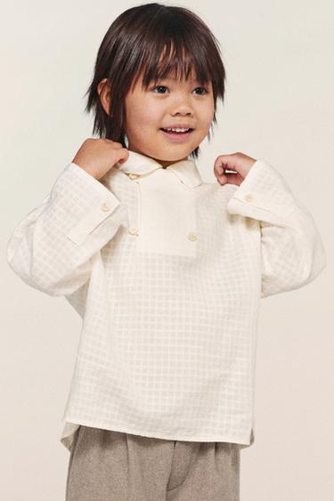 Zara Рубашка из рельефной ткани с запахом купить с доставкой.