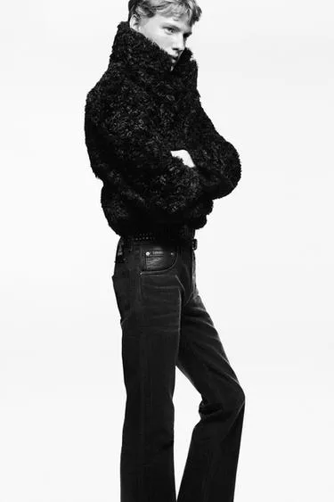 Джинсы-клеш LUDOVIC DE SAINT SERNIN X ZARA из воскованного хлопка