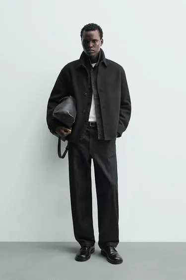 Куртка-рубашка из шерсти