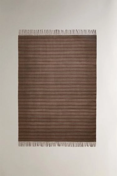 Плед в клетку с бахромой- Заказать в России