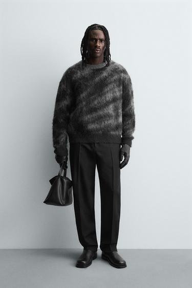 Zara Жаккардовый свитер с начесом