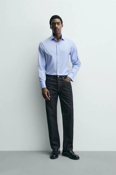 Рубашка с текстурой и манжетами- Заказать в России