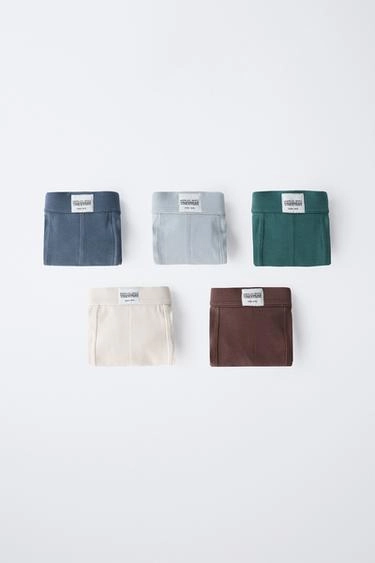 Набор из пяти помеченных трусов для возраста 6-14 лет