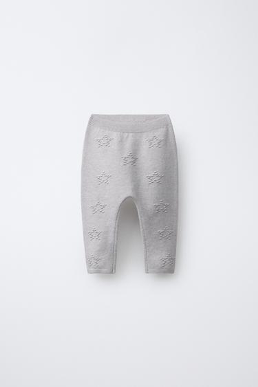 Zara Трикотажные легинсы с вышитыми звездами