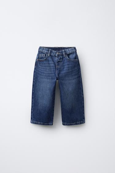 Zara Джинсы STRAIGHT с заплатами, звездами и анималистическим принтом