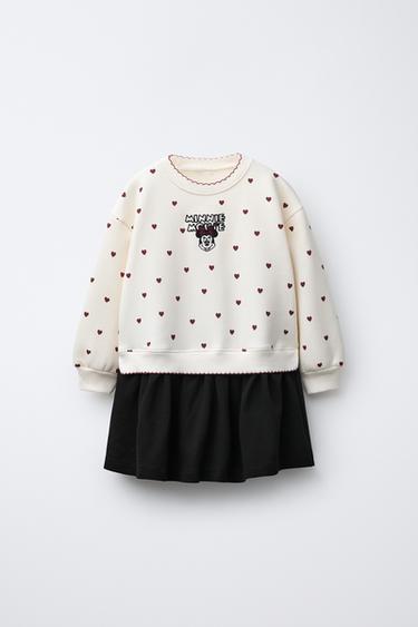 Zara Комбинированное платье MINNIE MOUSE © DISNEY