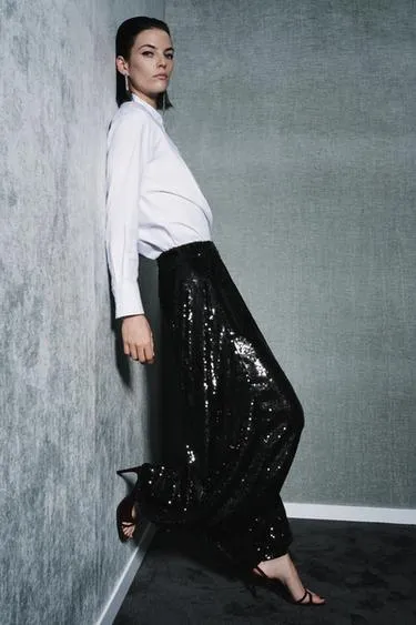 Брюки-шары с пайетками — ZW COLLECTION LIMITED EDITION