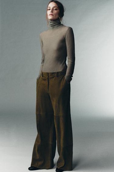 Zara Брюки из 100% замши в лимитированной коллекции