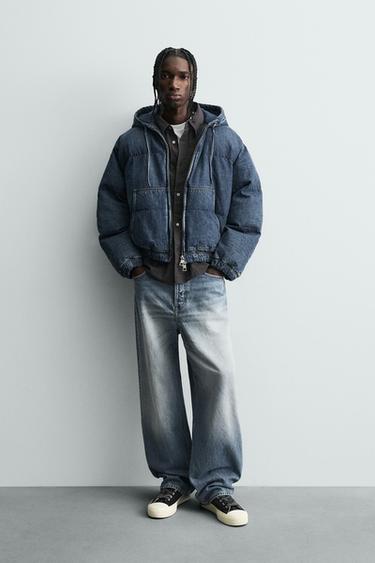 Zara Утепленная джинсовая куртка