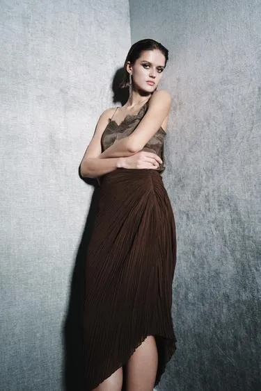 Юбка миди плиссе — ZW COLLECTION