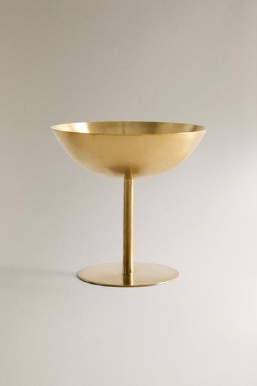 Zara Высокий золотой металлический бокал для вина