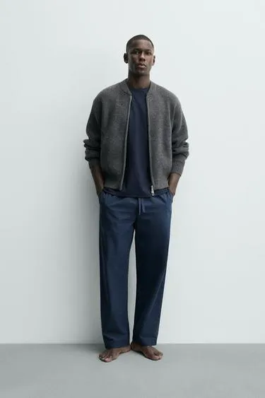 Свободная пижама с контрастными деталями- Заказать в России