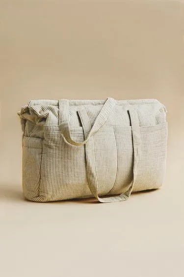 Сумка для беременных из муслина в полоску- Заказать в России