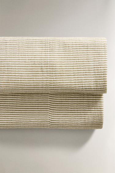 Zara Детский простынь из муслина в полоску купить с доставкой.