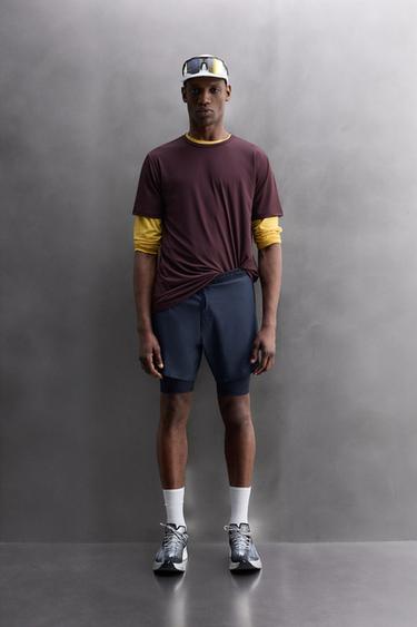 Zara Спортивные шорты 2 в 1 купить с доставкой.