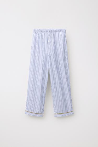 Zara Пижамные брюки в полоску LIMITED EDITION купить с доставкой.