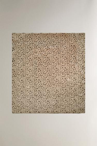 Zara Плед из искусственного меха с животным принтом