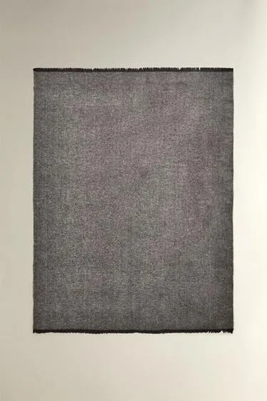 Плед с бахромой