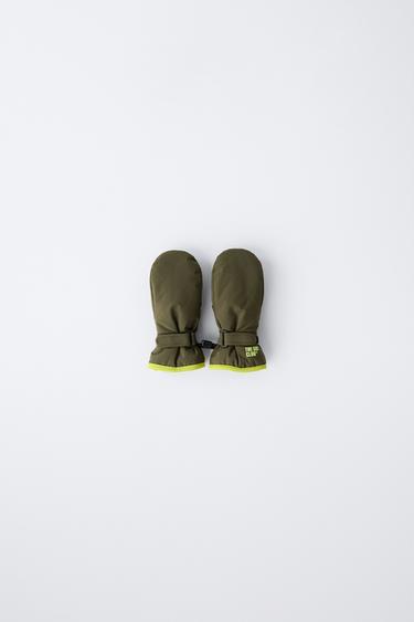 Ветрозащитные варежки с контрастными деталями, лыжная коллекция- Заказать в России