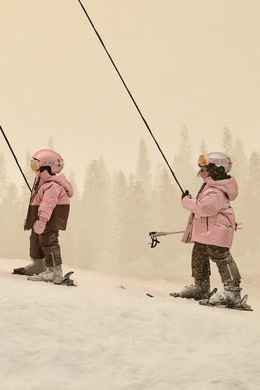 Zara Куртка с капюшоном WATERPROOF и WINDPROOF в стиле COLOR BLOCK SKI COLLECTION