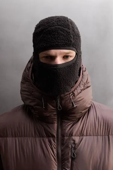 Балаклава из флиса с текстурой для лыж