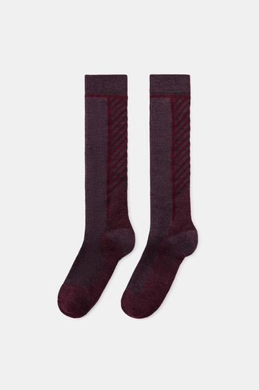 Zara Шерстяные лыжные носки