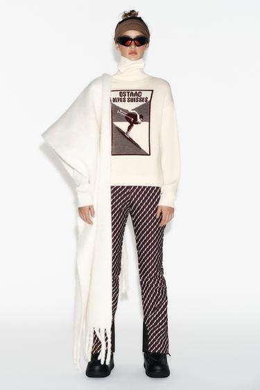 Zara Свитер коллекции для горнолыжного курорта из 90% шерсти купить с доставкой.