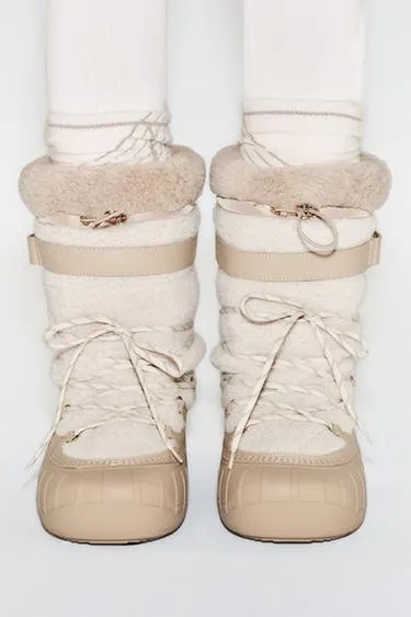 Ботинки из искусственной овчины из коллекции SKI