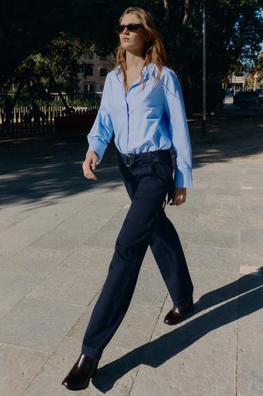 Zara Брюки карго с поясом