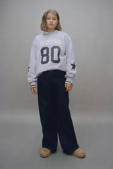 Толстовка с принтом «номер и надпись»- Заказать в России