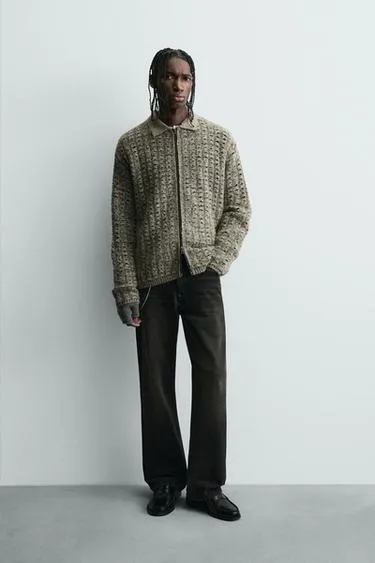 Куртка из рельефного трикотажа