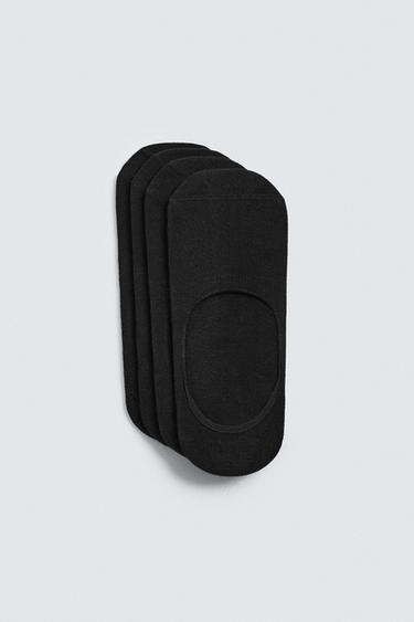 Zara Набор из 4 пар невидимых носков купить с доставкой.