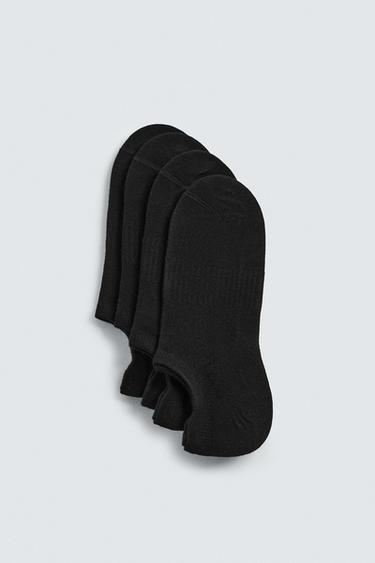 Zara Набор из 4 пар носков-следков купить с доставкой.