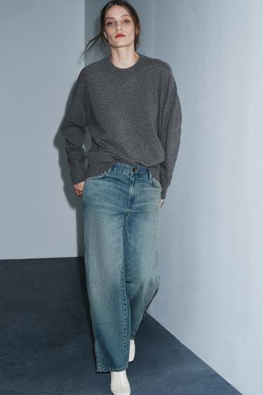 Zara Джинсы со средней посадкой и застежками-молниями — ZW COLLECTION LIMITED EDITION купить с доставкой.