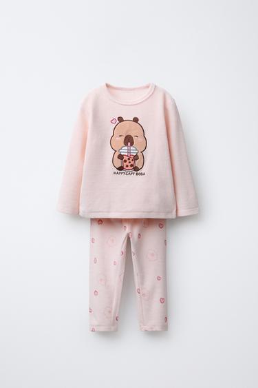 Zara Пижама из махрового велюра CAPYBARA CAPYFUN © для детей от 1,5 до 6 лет купить с доставкой.