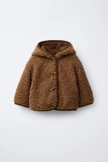 Куртка из искусственной овчины с навесными петлями- Заказать в России