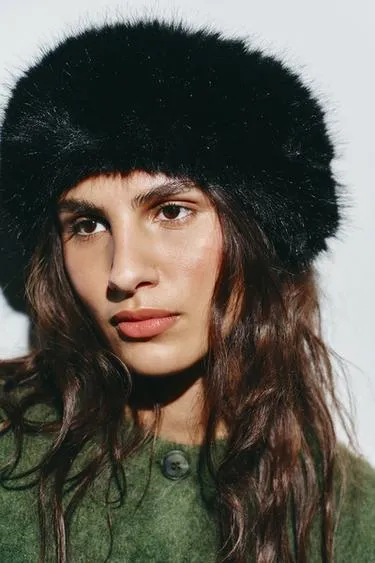 Ободок-чалма из искусственного меха- Заказать в России