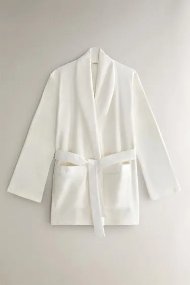 Халат из флиса с коротким рукавом- Заказать в России