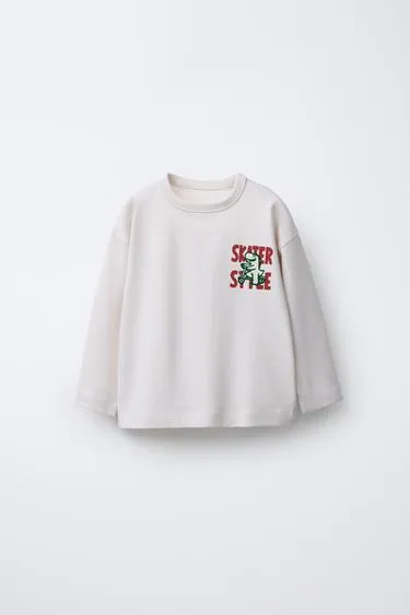 Толстовка с рельефным принтом животных- Заказать в России