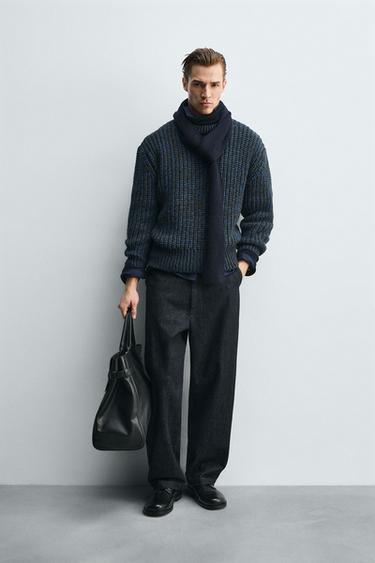 Zara Объемный текстурированный свитер