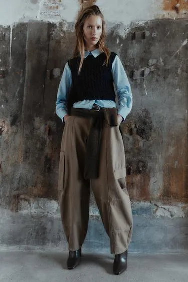 Комбинированная рубашка из поплина- Заказать в России