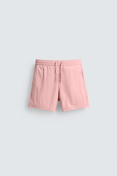 Zara Базовые плавательные трусы средней длины купить с доставкой.