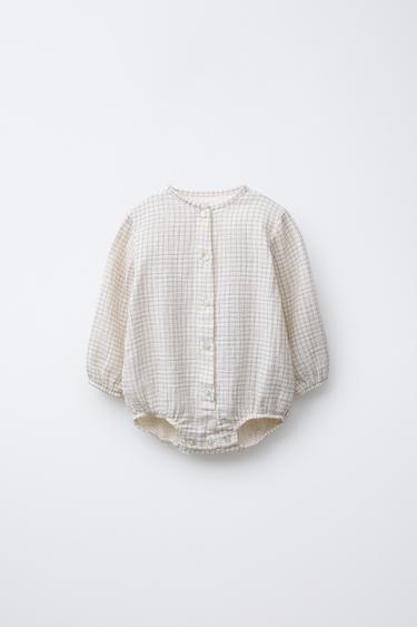 Zara Боди из бамбука в клетку