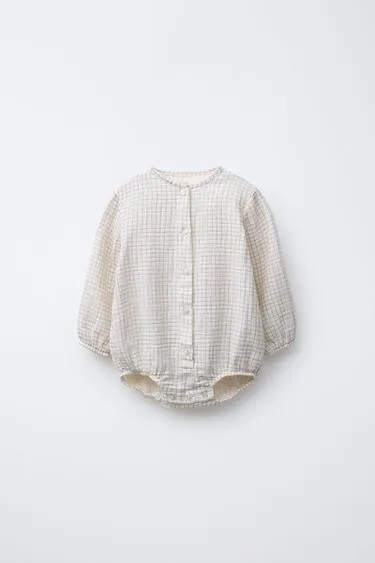 Боди из бамбука в клетку- Заказать в России