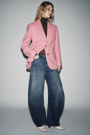 Zara Джинсы RELAXED с низкой посадкой — ZW COLLECTION